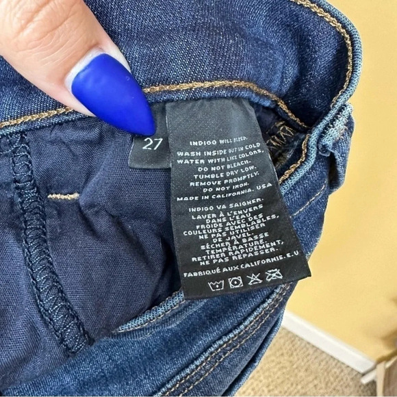 J Brand Dark Wash Skinny Leg Storm Wash Jeans Women’s 27 - Picture 9 of 9